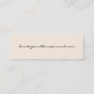 Bat Couple auf einem Datum Mini Visitenkarte