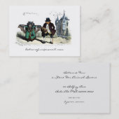 Bat Couple auf einem Datum Visitenkarte (Vorne/Hinten)