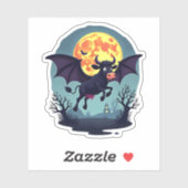 Bat Cow um Mitternacht Aufkleber (Blatt)