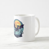 Bat Cow um Mitternacht Kaffeetasse (VorderseiteRechts)