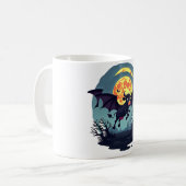 Bat Cow um Mitternacht Kaffeetasse (Vorderseite Links)