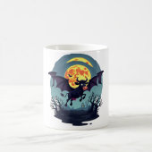 Bat Cow um Mitternacht Kaffeetasse (Mittel)