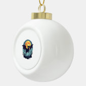 Bat Cow um Mitternacht Keramik Kugel-Ornament (Rechts)