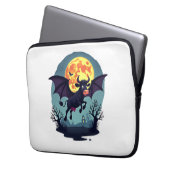 Bat Cow um Mitternacht Laptopschutzhülle (Vorderseite Links)