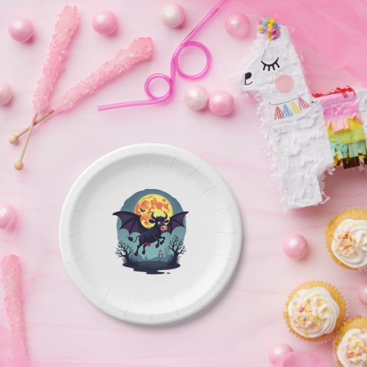 Bat Cow um Mitternacht Pappteller (Party)