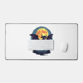 Bat Cow um Mitternacht Schreibtischunterlage (Tastatur & Maus)