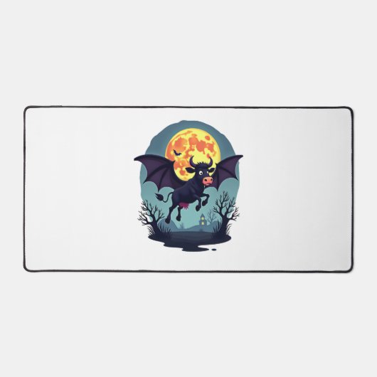 Bat Cow um Mitternacht Schreibtischunterlage (Vorderseite)
