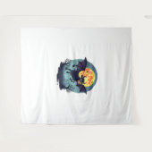 Bat Cow um Mitternacht Wandteppich (Vorderseite (Horizontal))