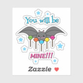 Bat Craving Lollipops - You Will Be Mine Aufkleber (Blatt)