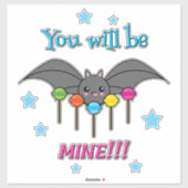 Bat Craving Lollipops - You Will Be Mine Aufkleber (Blatt)