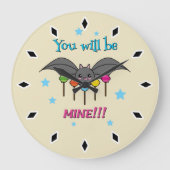 Bat Craving Lollipops - You Will Be Mine Große Wanduhr (Vorderseite)