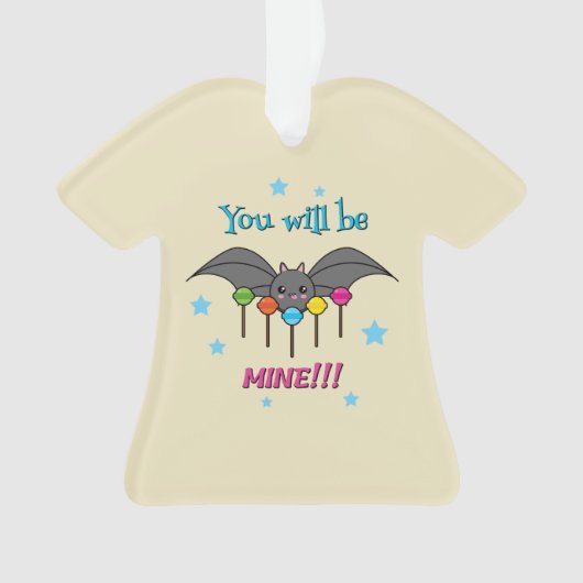 Bat Craving Lollipops - You Will Be Mine Ornament (Vorderseite)