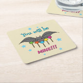 Bat Craving Lollipops - You Will Be Mine Rechteckiger Pappuntersetzer (angewinkelt)