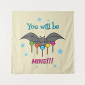Bat Craving Lollipops - You Will Be Mine Wandteppich (Vorderseite)