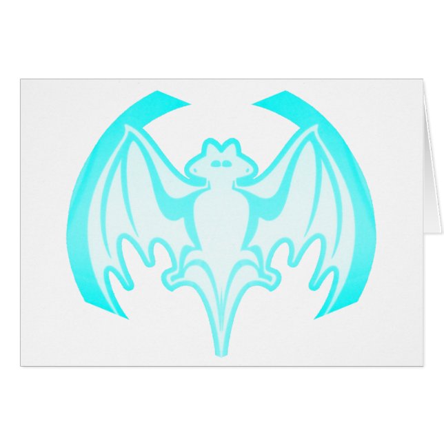 Bat Cyan Inv the MUSEUM Zazzle Geschenke (Vorderseite (Horizontal))