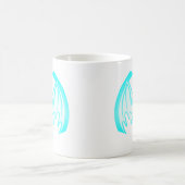 Bat Cyan Inv the MUSEUM Zazzle Geschenke Kaffeetasse (Mittel)