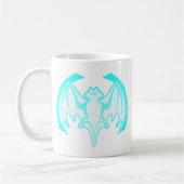 Bat Cyan Inv the MUSEUM Zazzle Geschenke Kaffeetasse (Links)