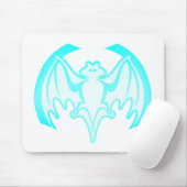 Bat Cyan Inv the MUSEUM Zazzle Geschenke Mousepad (Mit Mouse)