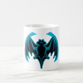 Bat Cyan The MUSEUM Zazzle Geschenke Kaffeetasse (Mittel)