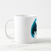 Bat Cyan The MUSEUM Zazzle Geschenke Kaffeetasse (Links)