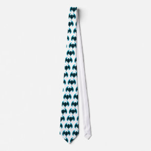 Bat Cyan The MUSEUM Zazzle Geschenke Krawatte