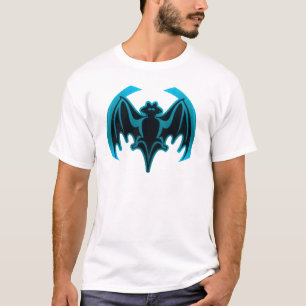 Bat Cyan The MUSEUM Zazzle Geschenke T-Shirt