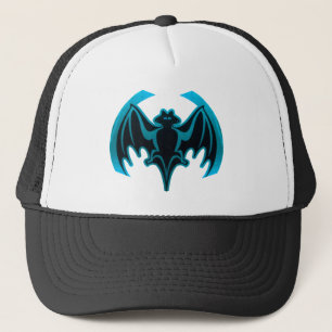 Bat Cyan The MUSEUM Zazzle Geschenke Truckerkappe
