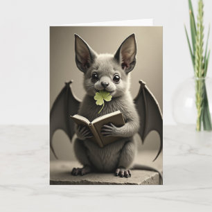 Bat Dog Freund Süße Kunstkarte Karte