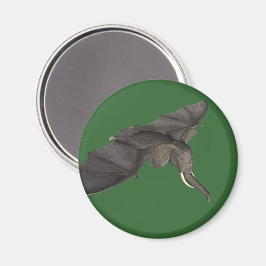 Bat Elephant Hybrid Magnet (Vorderseite/Rückseite)