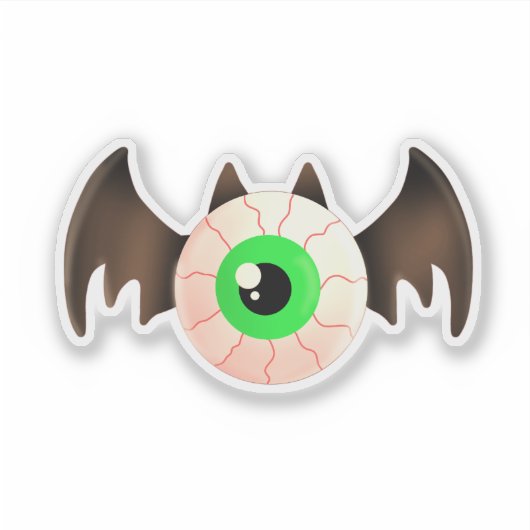 Bat Eyeball Aufkleber (Vorderseite)