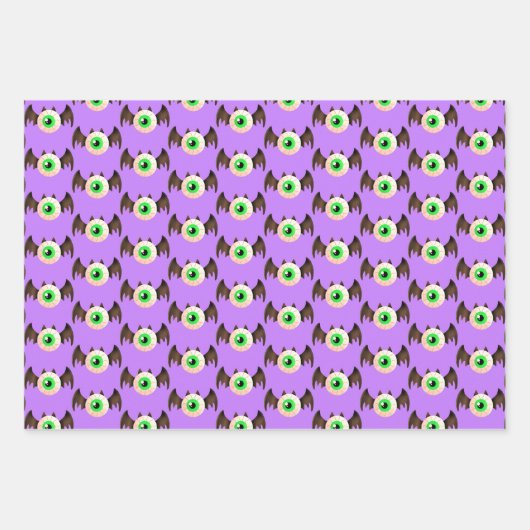 Bat Eyeball Geschenkpapier Set (Vorderseite 3)