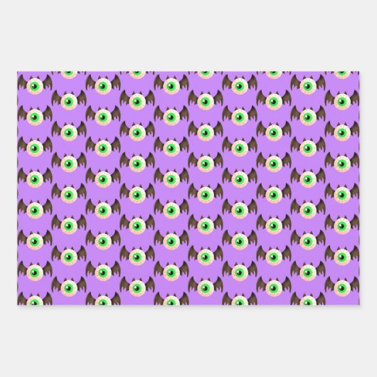 Bat Eyeball Geschenkpapier Set (Vorderseite)