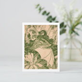 Bat Fairy Postkarte (Stehend Vorderseite)