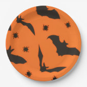 Bat Flying Halloween Pappteller (Vorderseite)