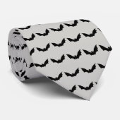 Bat Flying Spooky Halloween Muster Krawatte (Gerollt)