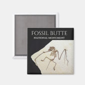 Bat Fossil, Fossil Butte National Monument Magnet (Vorderseite/Rückseite)