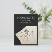Bat Fossil, Fossil Lake, Fossil Butte, WY Postkarte (Stehend Vorderseite)