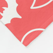 Bat Ghost Coral Fleece Blanket (Ecke)