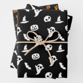 Bat-Ghost-Halloween-Muster Geschenkpapier Set (Beispiel)