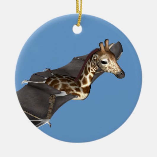 Bat Giraffe Hybrid Keramikornament (Vorne)