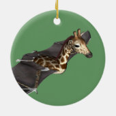Bat Giraffe Hybrid Keramikornament (Hinten)