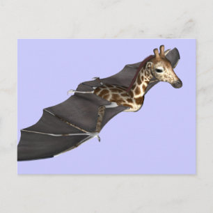 Bat Giraffe Hybrid Postkarte