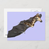 Bat Giraffe Hybrid Postkarte (Vorne/Hinten)