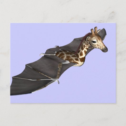 Bat Giraffe Hybrid Postkarte (Vorderseite)