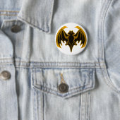 Bat Gold Das MUSEUM Zazzle Geschenke Button (Beispiel)