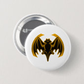Bat Gold Das MUSEUM Zazzle Geschenke Button (Vorne & Hinten)