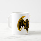 Bat Gold Das MUSEUM Zazzle Geschenke Kaffeetasse (Vorderseite Links)