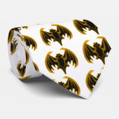 Bat Gold Das MUSEUM Zazzle Geschenke Krawatte (Gerollt)