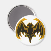 Bat Gold Das MUSEUM Zazzle Geschenke Magnet (Vorderseite/Rückseite)