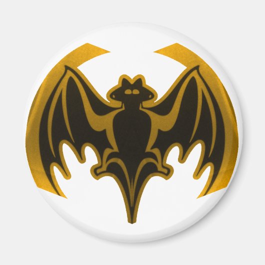 Bat Gold Das MUSEUM Zazzle Geschenke Magnet (Vorne)